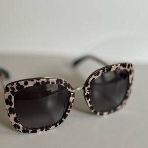 Kate Spade animal print sunglasses, gently used.